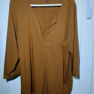 ELOQUII Popover Tunic Good Condition  Brown - Plus Size 24